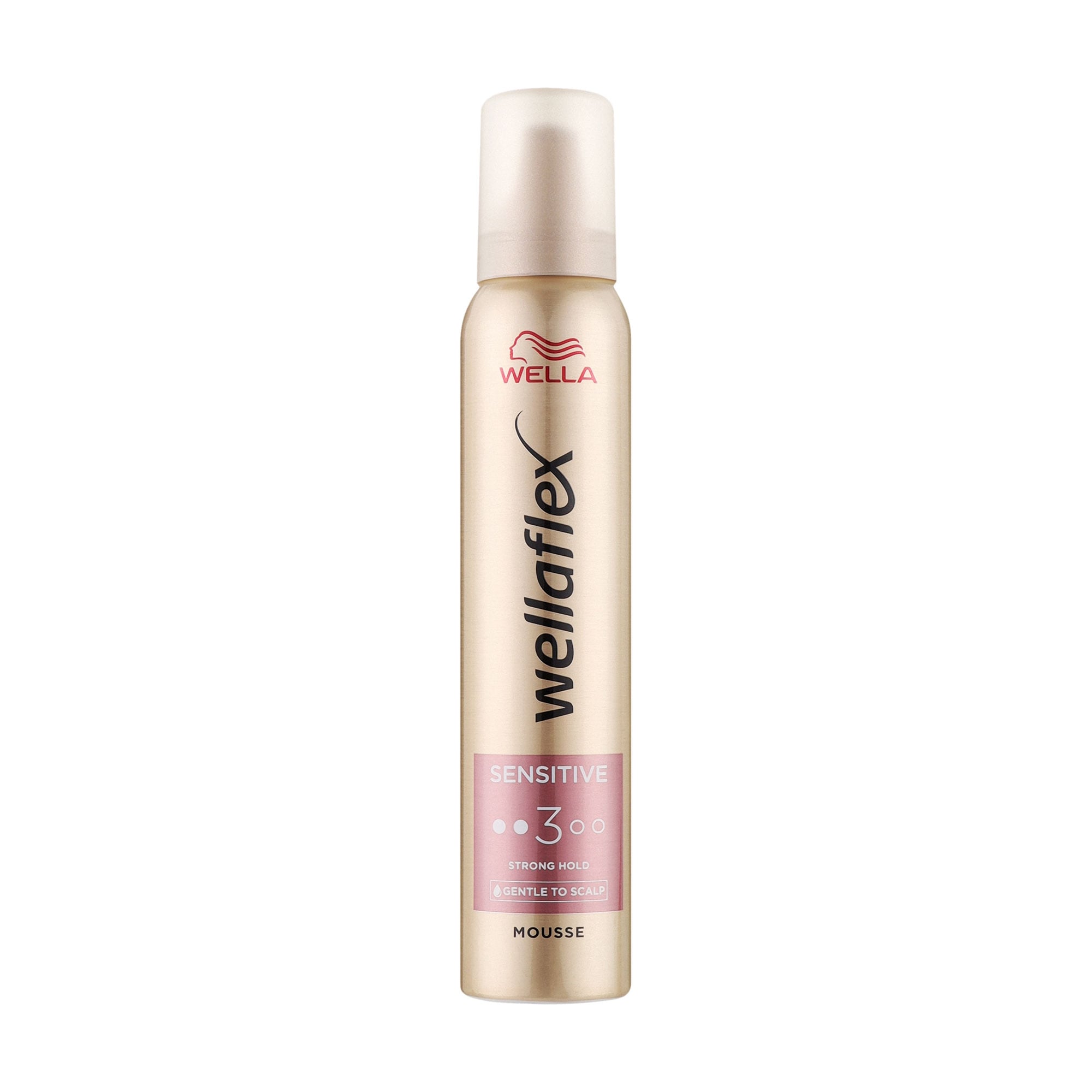Мус для волосся WELLA Wellaflex Sensitive для чутливої шкіри голови, сильна фiксацiя до 24 годин, 200 мл